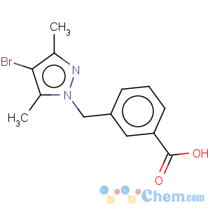 CAS No:175203-24-4 Benzoicacid, 3-[(4-bromo-3,5-dimethyl-1H-pyrazol-1-yl)methyl]-