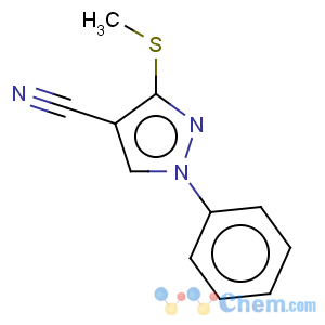 CAS No:175203-46-0 1H-Pyrazole-4-carbonitrile,3-(methylthio)-1-phenyl-