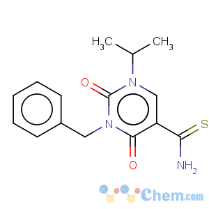 CAS No:175203-49-3 5-Pyrimidinecarbothioamide,1,2,3,4-tetrahydro-1-(1-methylethyl)-2,4-dioxo-3-(phenylmethyl)-