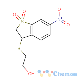 CAS No:175203-70-0 2-[(6-nitro-1,1-dioxo-2,3-dihydro-1-benzothiophen-3-yl)sulfanyl]ethanol