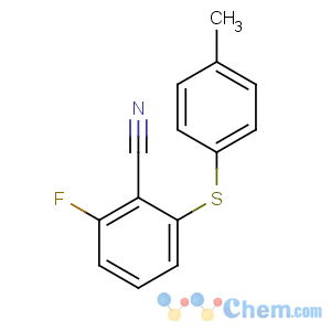 CAS No:175204-11-2 2-fluoro-6-(4-methylphenyl)sulfanylbenzonitrile