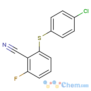 CAS No:175204-12-3 2-(4-chlorophenyl)sulfanyl-6-fluorobenzonitrile