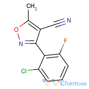CAS No:175204-41-8 3-(2-chloro-6-fluorophenyl)-5-methyl-1,2-oxazole-4-carbonitrile