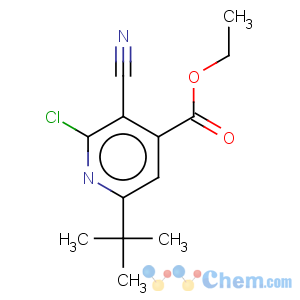 CAS No:175204-47-4 4-Pyridinecarboxylicacid, 2-chloro-3-cyano-6-(1,1-dimethylethyl)-, ethyl ester