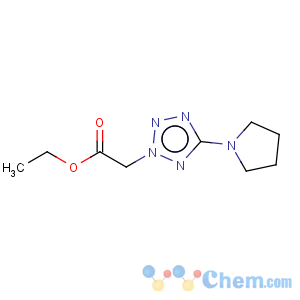 CAS No:175205-06-8 Ethyl 2-(5-tetrahydro-1H-pyrrol-1-yl-2H-1,2,3,4-tetraazol-2-yl)acetate