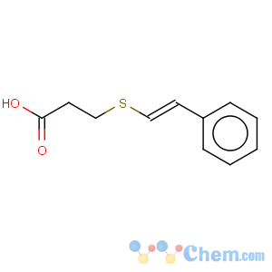 CAS No:175205-21-7 Propanoic acid,3-[(2-phenylethenyl)thio]-