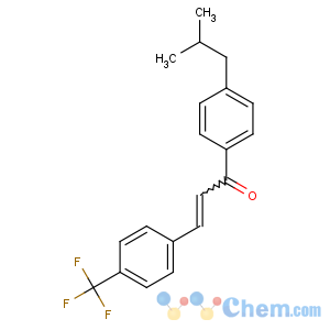 CAS No:175205-28-4 1-[4-(2-methylpropyl)phenyl]-3-[4-(trifluoromethyl)phenyl]prop-2-en-1-<br />one