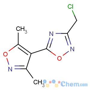 CAS No:175205-42-2 3-(chloromethyl)-5-(3,5-dimethyl-1,2-oxazol-4-yl)-1,2,4-oxadiazole