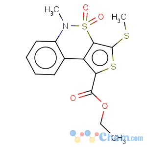 CAS No:175276-42-3 Ethyl 5-Me-3-(methylthio)-4,4-dioxo-5H-thieno[3,4-c][2,1]benzothiazine-1-carboxylate