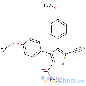 CAS No:175276-46-7 5-cyano-3,4-bis(4-methoxyphenyl)thiophene-2-carboxamide