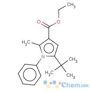 CAS No:175276-55-8 1H-Pyrrole-3-carboxylicacid, 5-(1,1-dimethylethyl)-2-methyl-1-phenyl-, ethyl ester