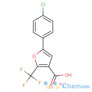 CAS No:175276-60-5 5-(4-chlorophenyl)-2-(trifluoromethyl)furan-3-carboxylic acid