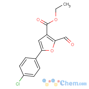 CAS No:175276-64-9 ethyl 5-(4-chlorophenyl)-2-formylfuran-3-carboxylate