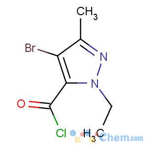 CAS No:175277-00-6 4-bromo-2-ethyl-5-methylpyrazole-3-carbonyl chloride