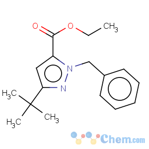 CAS No:175277-04-0 1H-Pyrazole-5-carboxylicacid, 3-(1,1-dimethylethyl)-1-(phenylmethyl)-, ethyl ester