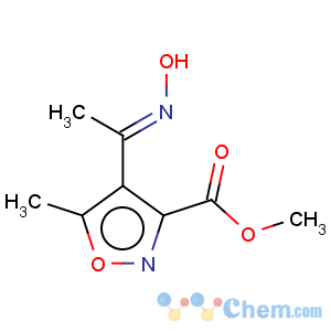 CAS No:175277-20-0 3-Isoxazolecarboxylicacid, 4-[1-(hydroxyimino)ethyl]-5-methyl-, methyl ester