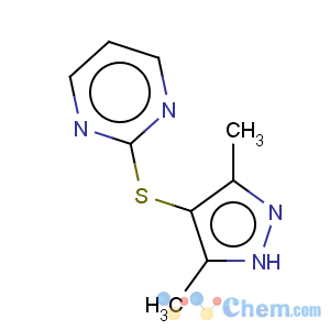 CAS No:175277-26-6 Pyrimidine,2-[(3,5-dimethyl-1H-pyrazol-4-yl)thio]-