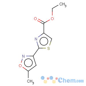 CAS No:175277-28-8 4-Thiazolecarboxylicacid, 2-(5-methyl-3-isoxazolyl)-, ethyl ester