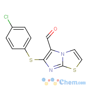 CAS No:175277-53-9 6-(4-chlorophenyl)sulfanylimidazo[2,1-b][1,3]thiazole-5-carbaldehyde