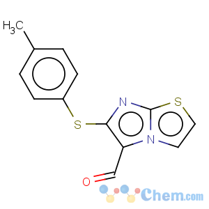 CAS No:175277-55-1 Imidazo[2,1-b]thiazole-5-carboxaldehyde,6-[(4-methylphenyl)thio]-