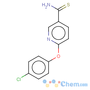CAS No:175277-58-4 3-Pyridinecarbothioamide,6-(4-chlorophenoxy)-