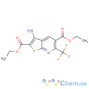 CAS No:175277-75-5 diethyl<br />3-amino-6-(trifluoromethyl)thieno[2,3-b]pyridine-2,5-dicarboxylate