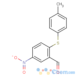 CAS No:175278-42-9 2-(4-methylphenyl)sulfanyl-5-nitrobenzaldehyde