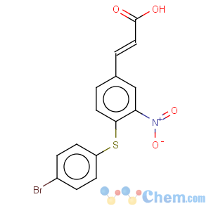 CAS No:175278-55-4 2-Propenoic acid,3-[4-[(4-bromophenyl)thio]-3-nitrophenyl]-