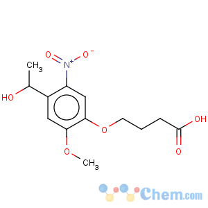 CAS No:175281-76-2 Butanoic acid,4-[4-(1-hydroxyethyl)-2-methoxy-5-nitrophenoxy]-