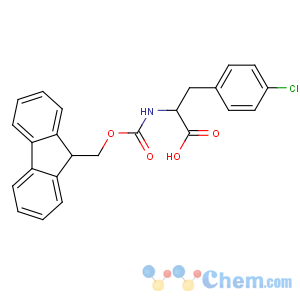 CAS No:175453-08-4 (2S)-3-(4-chlorophenyl)-2-(9H-fluoren-9-ylmethoxycarbonylamino)propanoic<br />acid