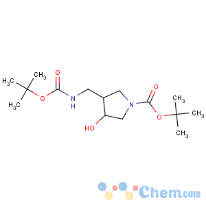 CAS No:175463-34-0 tert-butyl<br />3-hydroxy-4-[[(2-methylpropan-2-yl)oxycarbonylamino]methyl]pyrrolidine-<br />1-carboxylate