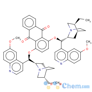 CAS No:176097-24-8 9,10-Anthracenedione,1,4-bis[[(8a,9R)-10,11-dihydro-6'-methoxycinchonan-9-yl]oxy]-