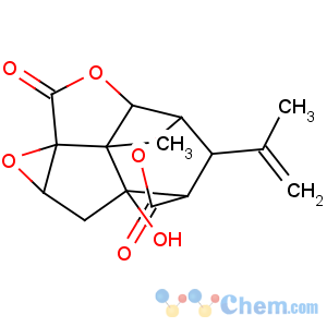 CAS No:17617-45-7 3,6-Methano-8H-1,5,7-trioxacyclopenta[ij]cycloprop[a]azulene-4,8(3H)-dione,hexahydro-2a-hydroxy-8b-methyl-9-(1-methylethenyl)-,(1aR,2aR,3S,6R,6aS,8aS,8bR,9R)-