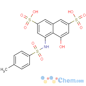 CAS No:17618-71-2 4-hydroxy-5-[(4-methylphenyl)sulfonylamino]naphthalene-2,7-disulfonic<br />acid