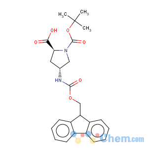 CAS No:176486-63-8 1,2-Pyrrolidinedicarboxylicacid, 4-[[(9H-fluoren-9-ylmethoxy)carbonyl]amino]-, 1-(1,1-dimethylethyl)ester, (2S,4R)-