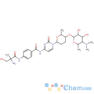 CAS No:17650-86-1 Benzamide,4-[[(2S)-2-amino-3-hydroxy-2-methyl-1-oxopropyl]amino]-N-[1-[(2R,5S,6R)-5-[[4,6-dideoxy-4-(dimethylamino)-a-D-glucopyranosyl]oxy]tetrahydro-6-methyl-2H-pyran-2-yl]-1,2-dihydro-2-oxo-4-pyrimidinyl]-