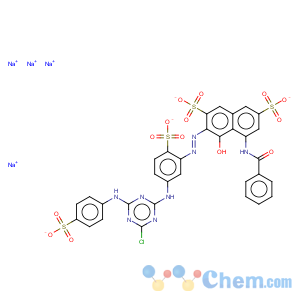CAS No:17681-50-4 2,7-Naphthalenedisulfonicacid,5-(benzoylamino)-3-[2-[5-[[4-chloro-6-[(4-sulfophenyl)amino]-1,3,5-triazin-2-yl]amino]-2-sulfophenyl]diazenyl]-4-hydroxy-,sodium salt (1:4)