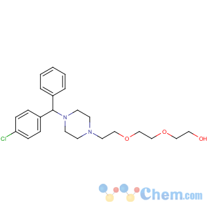 CAS No:17692-34-1 2-[2-[2-[4-[(4-chlorophenyl)-phenylmethyl]piperazin-1-yl]ethoxy]ethoxy]<br />ethanol