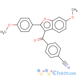 CAS No:176977-56-3 Benzonitrile,4-[[6-methoxy-2-(4-methoxyphenyl)-3-benzofuranyl]carbonyl]-