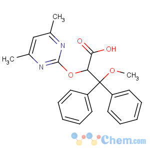 CAS No:177036-94-1 (2S)-2-(4,6-dimethylpyrimidin-2-yl)oxy-3-methoxy-3,3-diphenylpropanoic<br />acid