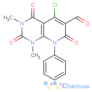 CAS No:177082-57-4 Pyrido[2,3-d]pyrimidine-6-carboxaldehyde,5-chloro-1,2,3,4,7,8-hexahydro-1,3-dimethyl-2,4,7-trioxo-8-phenyl-