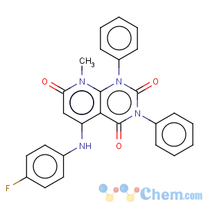 CAS No:177082-63-2 5-(4-Fluoro-phenylamino)-8-methyl-1,3-diphenyl-1H,8H-pyrido[2,3-d]pyrimidine-2,4,7-trione
