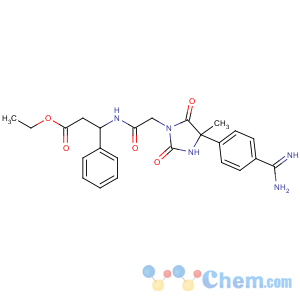 CAS No:177563-40-5 Benzenepropanoic acid, b-[[2-[(4S)-4-[4-(aminoiminomethyl)phenyl]-4-methyl-2,5-dioxo-1-imidazolidinyl]acetyl]amino]-,ethyl ester, (bS)-