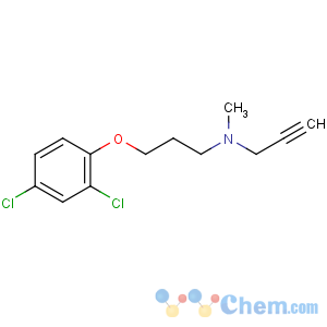 CAS No:17780-72-2 3-(2,4-dichlorophenoxy)-N-methyl-N-prop-2-ynylpropan-1-amine