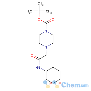 CAS No:177971-60-7 1-Piperazinecarboxylicacid, 4-[2-(cyclohexylamino)-2-oxoethyl]-, 1,1-dimethylethyl ester