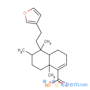 CAS No:1782-65-6 1-Naphthalenecarboxylic acid, 5-(2-(3-furanyl)ethyl)-3,4,4a,5,6,7,8,8a-octahydro-5,6,8a-trimethyl-, (4aR-(4aalpha,5alpha,6beta,8abeta))-