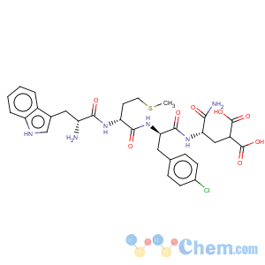 CAS No:178396-45-7 L-a-Glutamine,D-tryptophyl-D-methionyl-4-chloro-D-phenylalanyl-4-carboxy- (9CI)