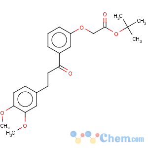 CAS No:178445-86-8 Acetic acid,2-[3-[3-(3,4-dimethoxyphenyl)-1-oxopropyl]phenoxy]-, 1,1-dimethylethyl ester