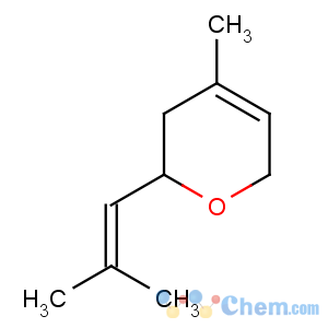 CAS No:1786-08-9 2H-Pyran,3,6-dihydro-4-methyl-2-(2-methyl-1-propen-1-yl)-