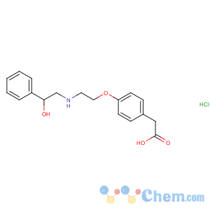 CAS No:178600-17-4 2-[4-[2-[[(2R)-2-hydroxy-2-phenylethyl]amino]ethoxy]phenyl]acetic<br />acid